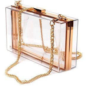 Clear Purse, Acrylic Evening Clutch Bag, Clear Purse :|